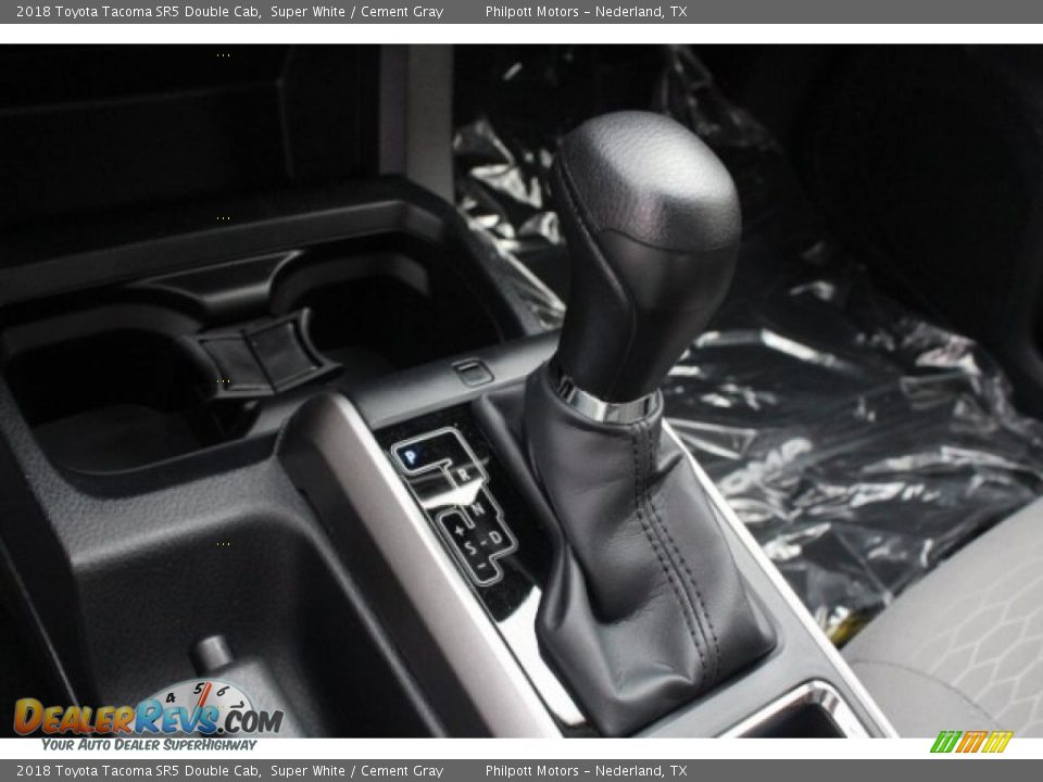 2018 Toyota Tacoma SR5 Double Cab Super White / Cement Gray Photo #17
