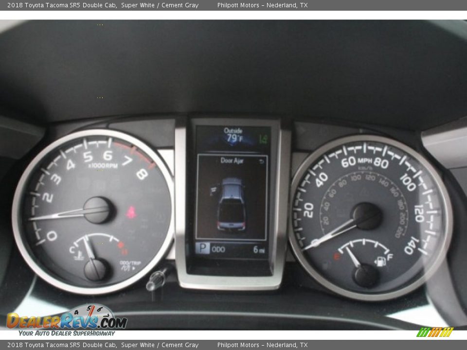 2018 Toyota Tacoma SR5 Double Cab Super White / Cement Gray Photo #20
