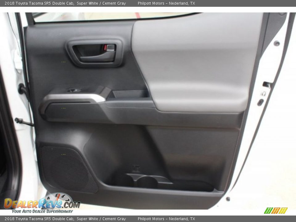 2018 Toyota Tacoma SR5 Double Cab Super White / Cement Gray Photo #27