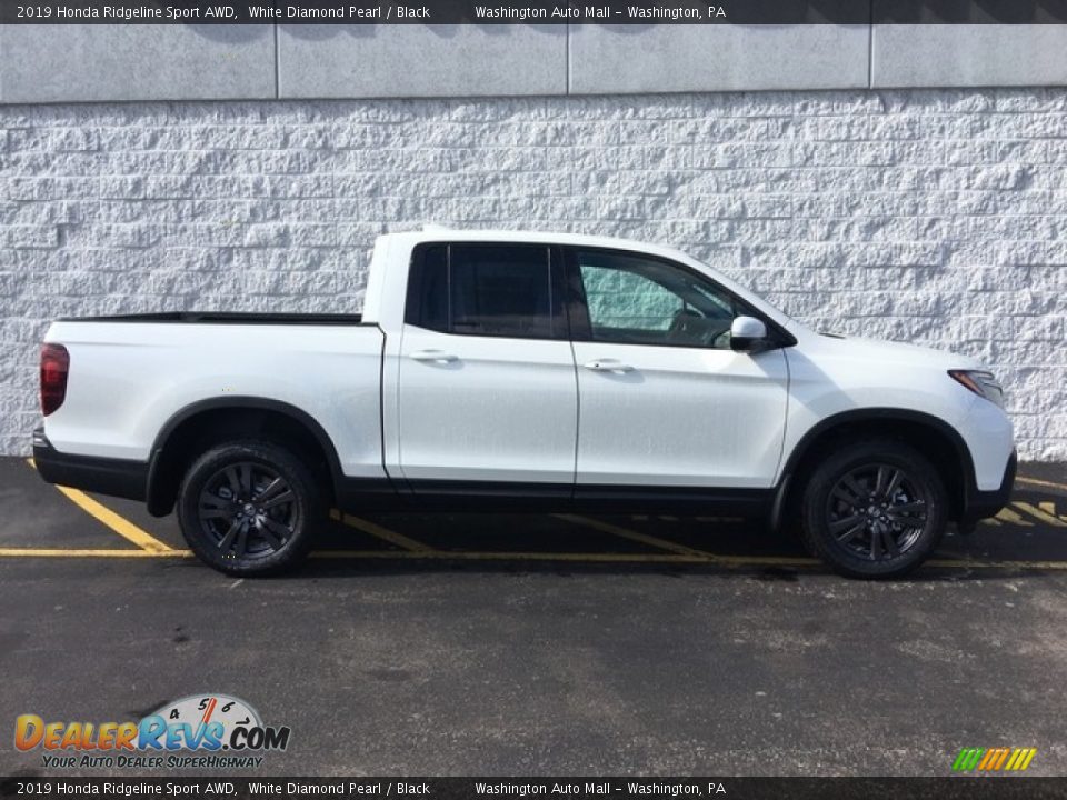 White Diamond Pearl 2019 Honda Ridgeline Sport AWD Photo #3