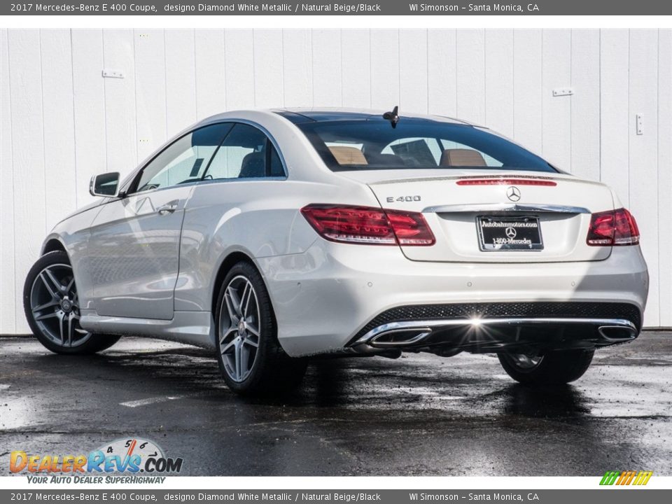 2017 Mercedes-Benz E 400 Coupe designo Diamond White Metallic / Natural Beige/Black Photo #3