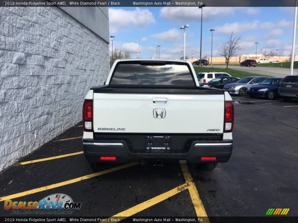 2019 Honda Ridgeline Sport AWD White Diamond Pearl / Black Photo #5