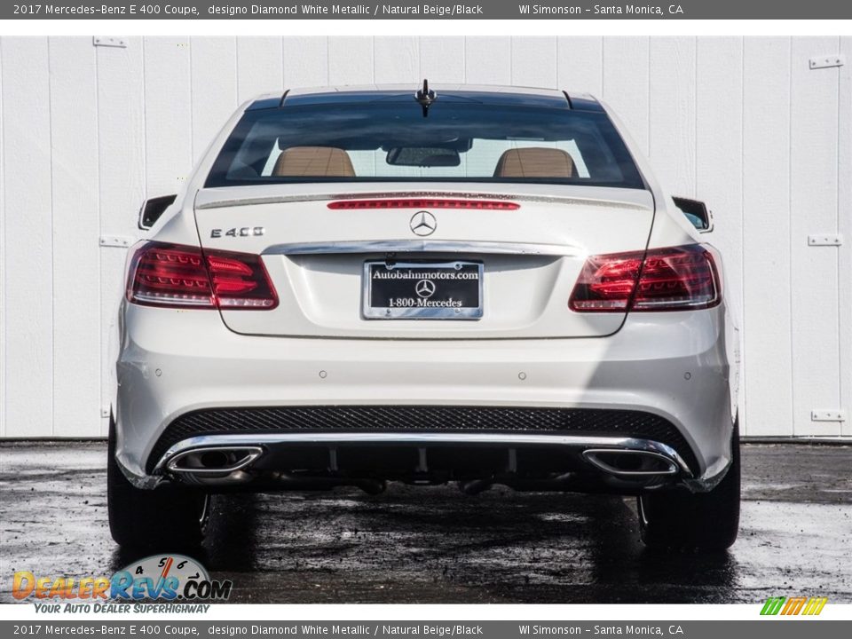 2017 Mercedes-Benz E 400 Coupe designo Diamond White Metallic / Natural Beige/Black Photo #4