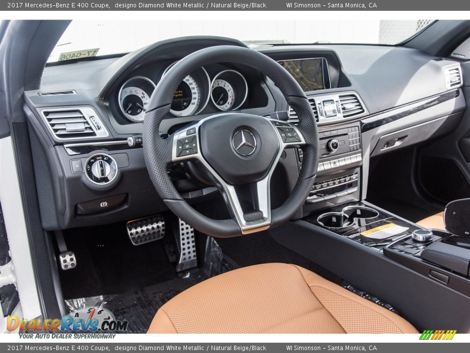 2017 Mercedes-Benz E 400 Coupe designo Diamond White Metallic / Natural Beige/Black Photo #6
