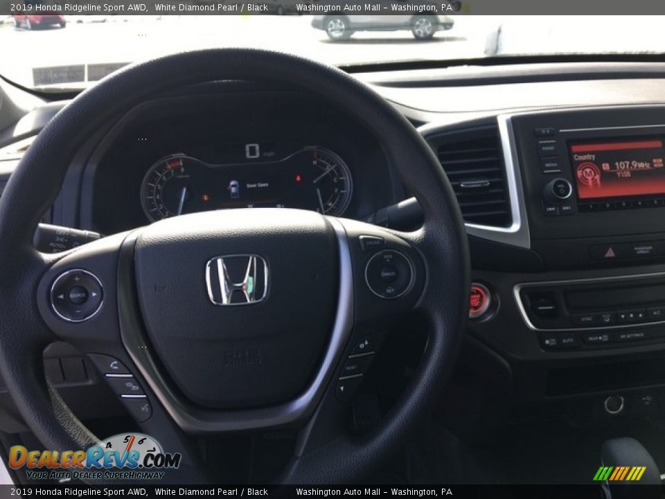 2019 Honda Ridgeline Sport AWD White Diamond Pearl / Black Photo #17