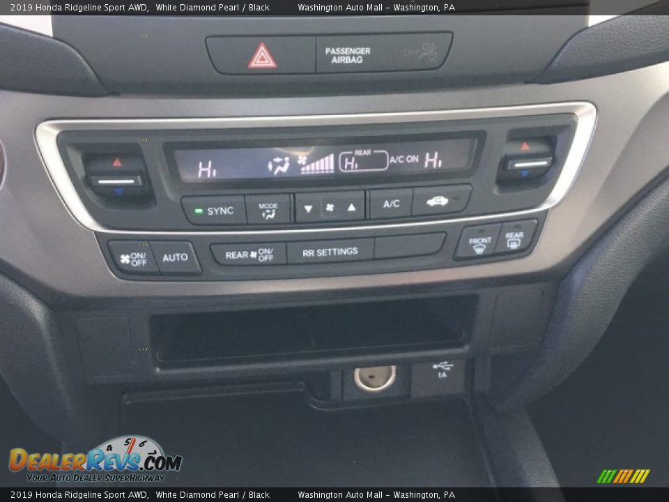 2019 Honda Ridgeline Sport AWD White Diamond Pearl / Black Photo #21