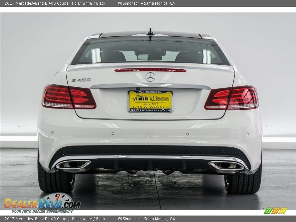 2017 Mercedes-Benz E 400 Coupe Polar White / Black Photo #4