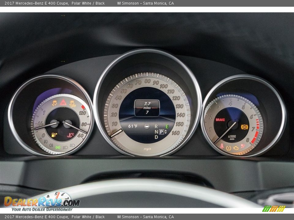 2017 Mercedes-Benz E 400 Coupe Polar White / Black Photo #7