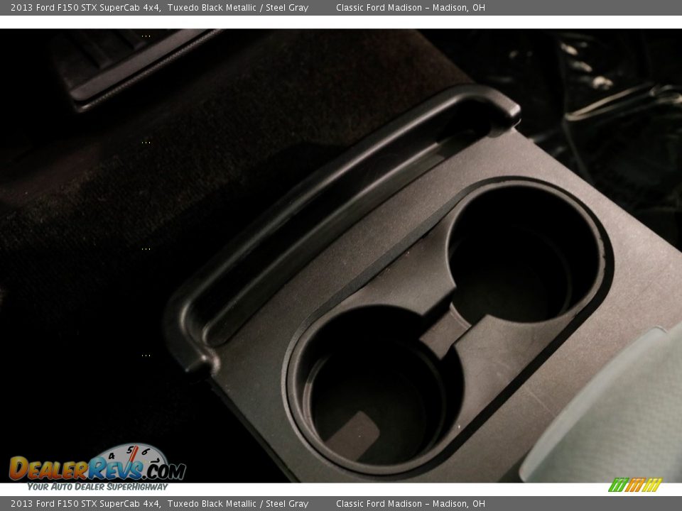 2013 Ford F150 STX SuperCab 4x4 Tuxedo Black Metallic / Steel Gray Photo #11