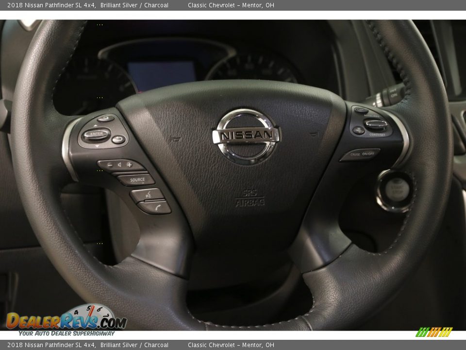 2018 Nissan Pathfinder SL 4x4 Steering Wheel Photo #9