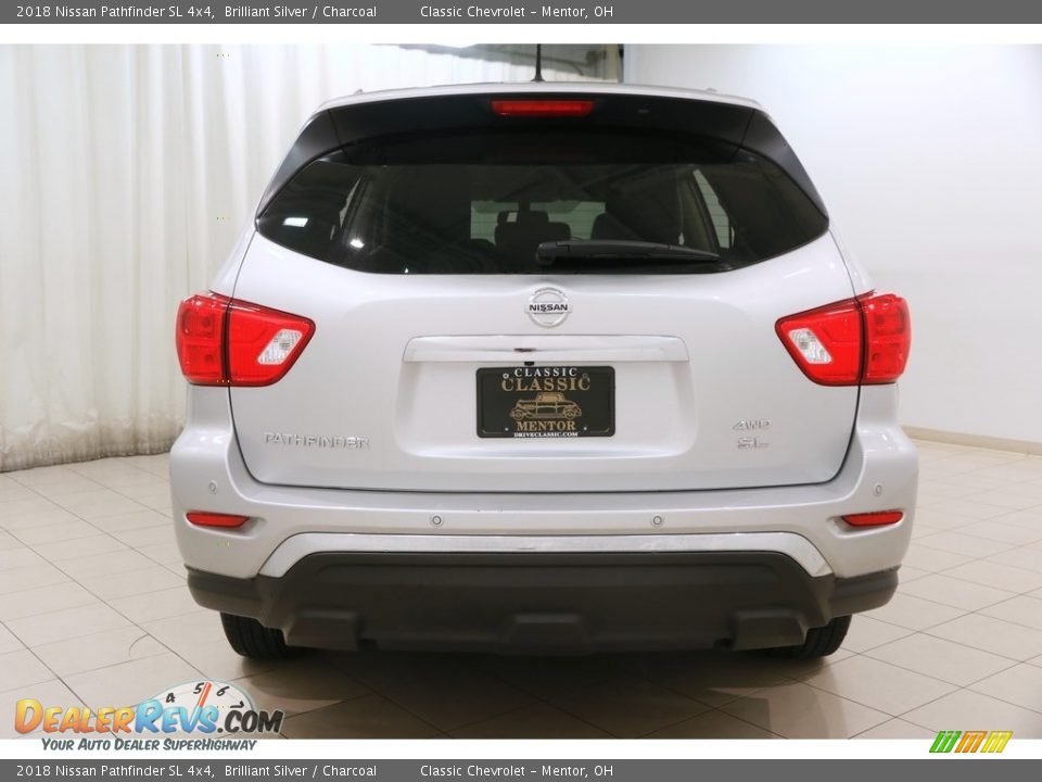 2018 Nissan Pathfinder SL 4x4 Brilliant Silver / Charcoal Photo #26