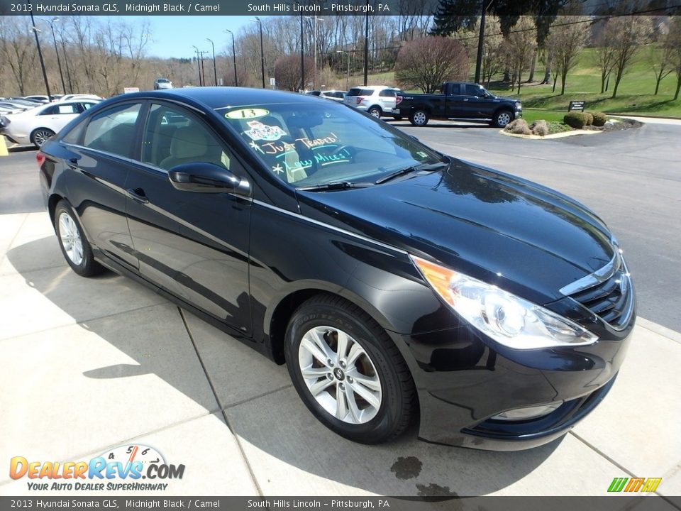 2013 Hyundai Sonata GLS Midnight Black / Camel Photo #7