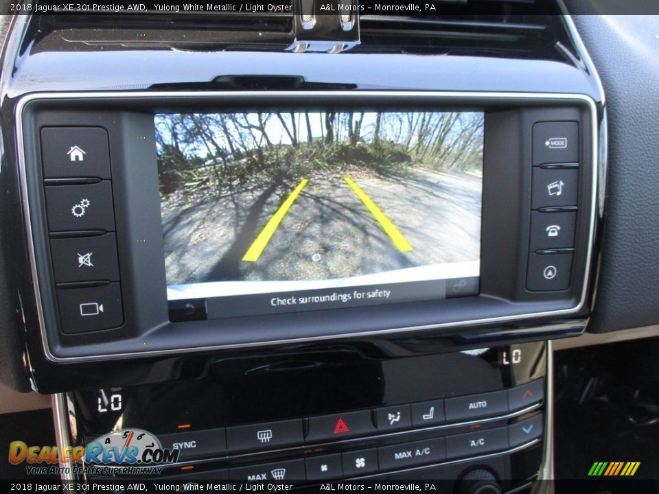 2018 Jaguar XE 30t Prestige AWD Yulong White Metallic / Light Oyster Photo #18
