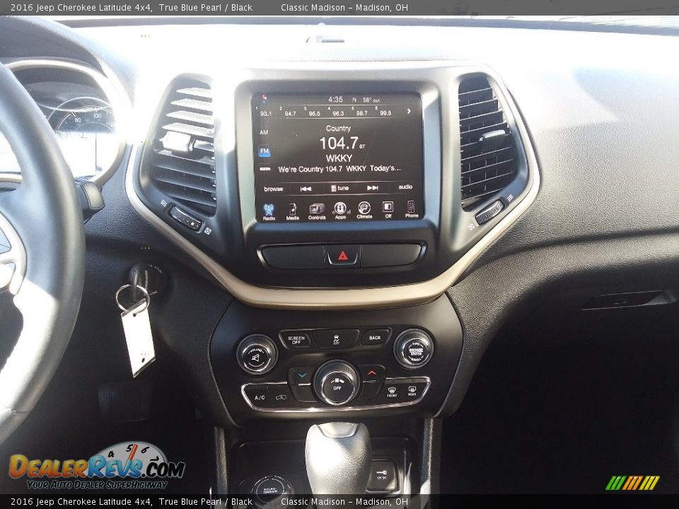 2016 Jeep Cherokee Latitude 4x4 True Blue Pearl / Black Photo #10