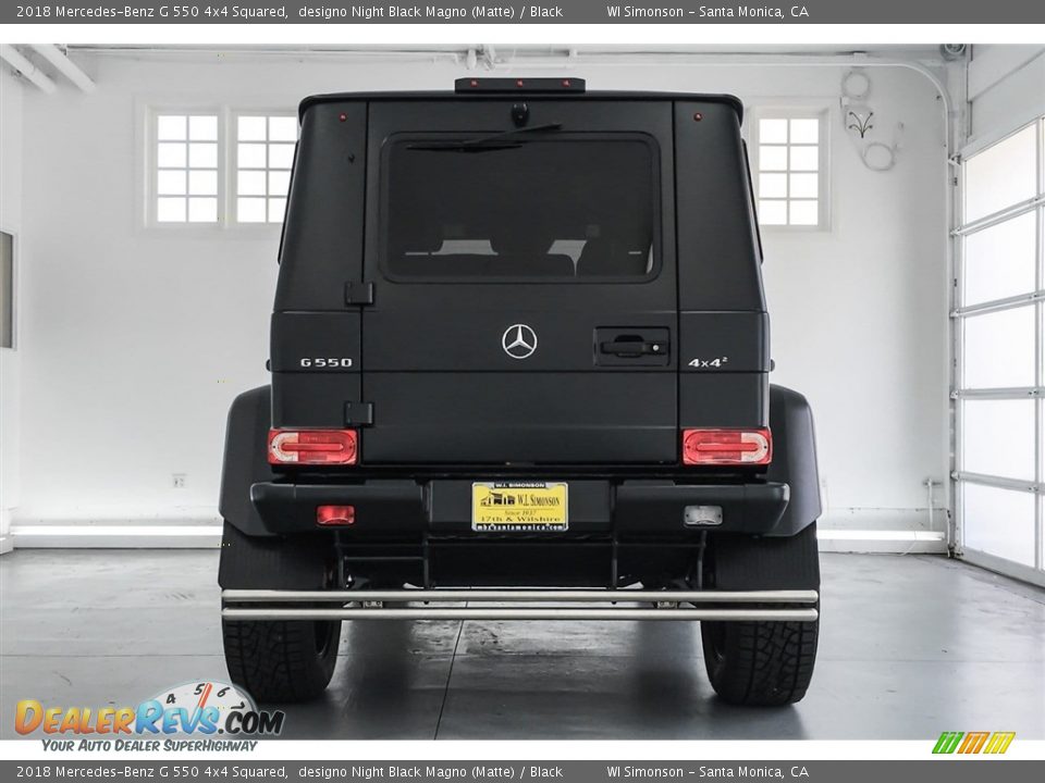 2018 Mercedes-Benz G 550 4x4 Squared designo Night Black Magno (Matte) / Black Photo #3