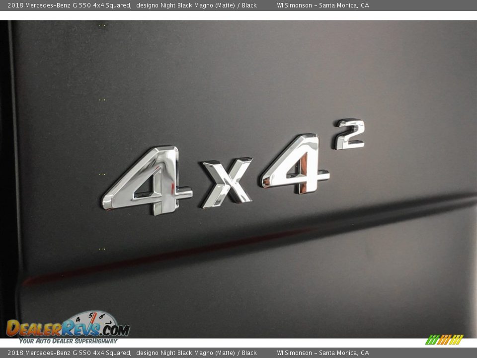 2018 Mercedes-Benz G 550 4x4 Squared designo Night Black Magno (Matte) / Black Photo #7