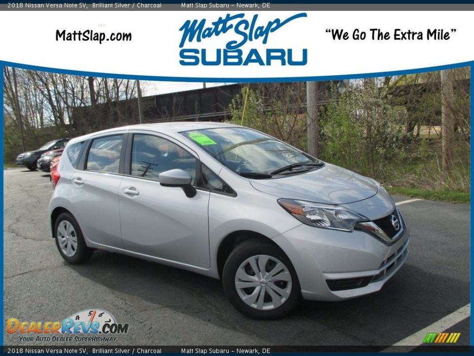 2018 Nissan Versa Note SV Brilliant Silver / Charcoal Photo #1