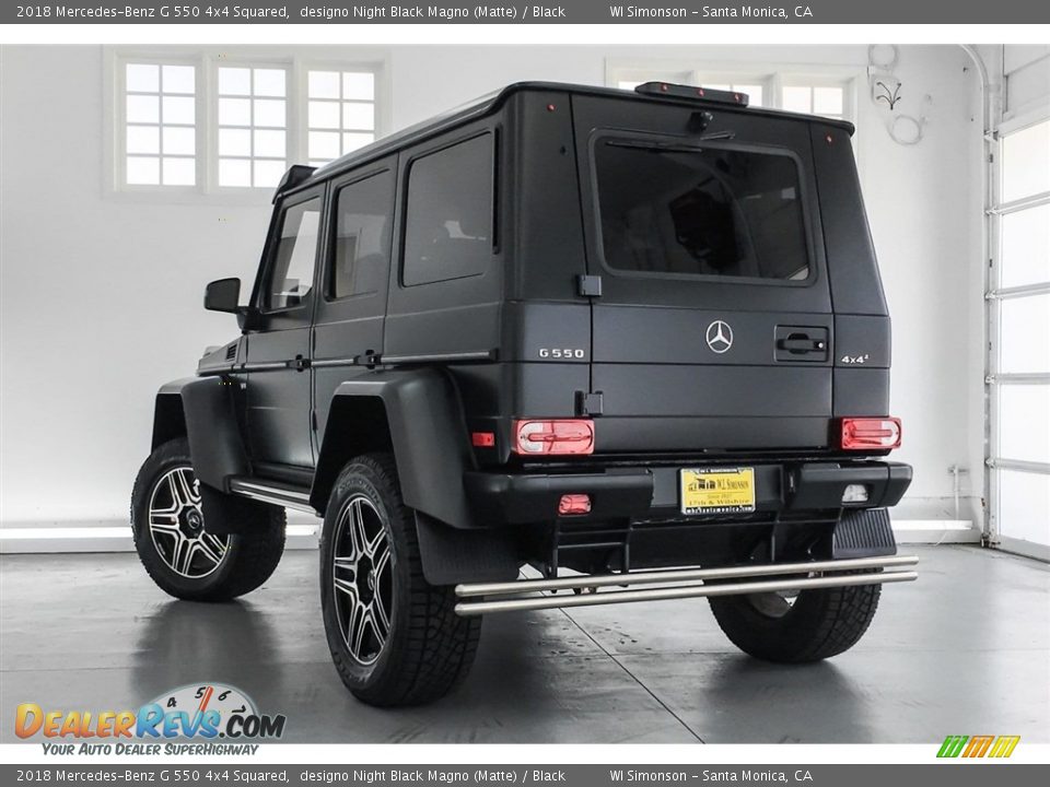 2018 Mercedes-Benz G 550 4x4 Squared designo Night Black Magno (Matte) / Black Photo #10