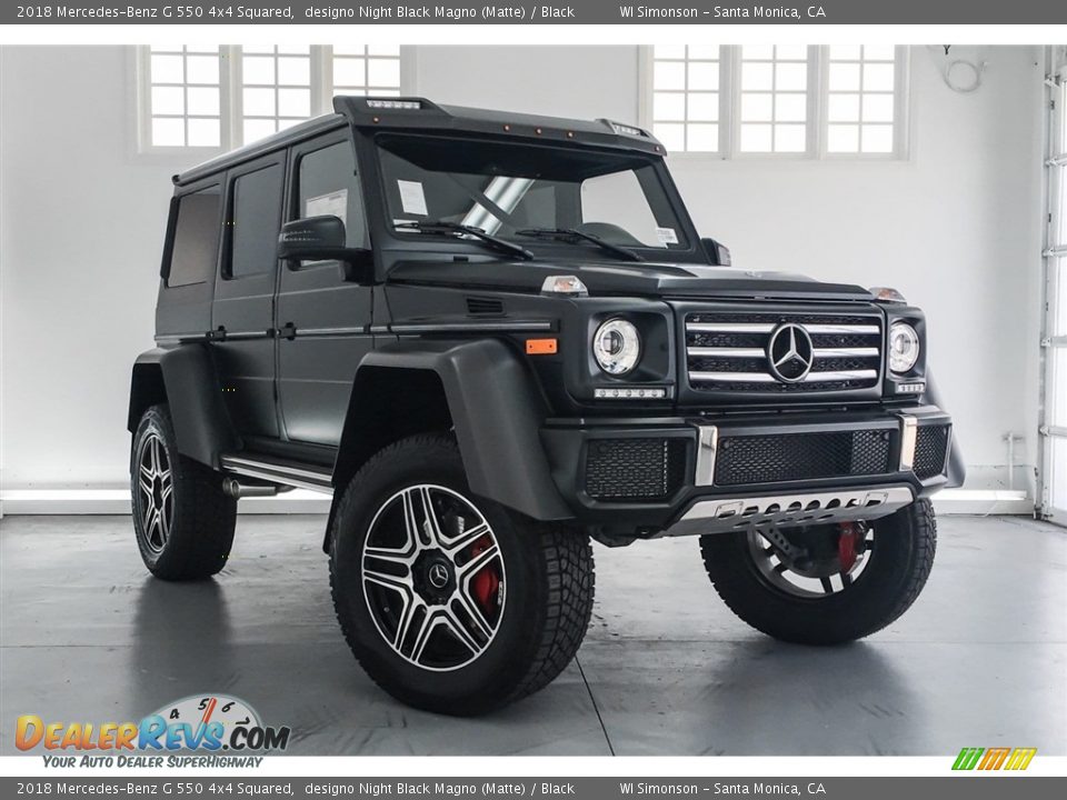 designo Night Black Magno (Matte) 2018 Mercedes-Benz G 550 4x4 Squared Photo #12