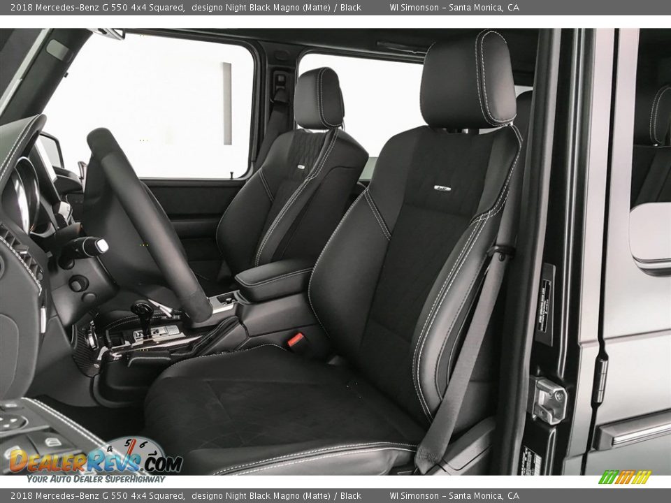 Front Seat of 2018 Mercedes-Benz G 550 4x4 Squared Photo #14