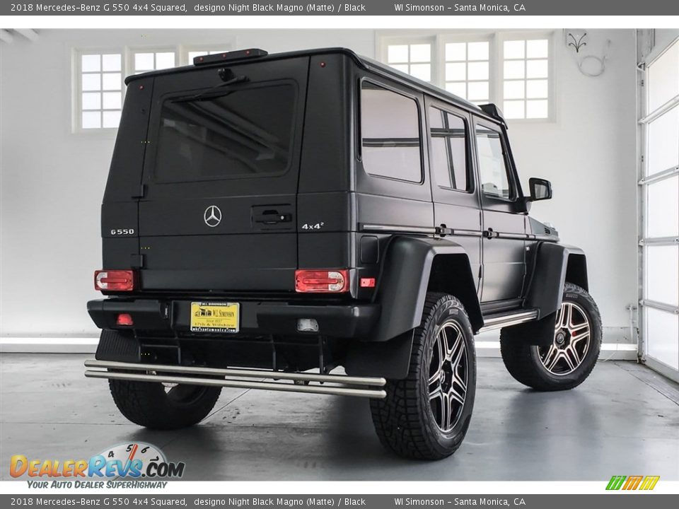 2018 Mercedes-Benz G 550 4x4 Squared designo Night Black Magno (Matte) / Black Photo #16