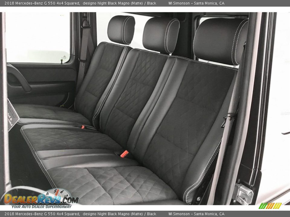 Rear Seat of 2018 Mercedes-Benz G 550 4x4 Squared Photo #17