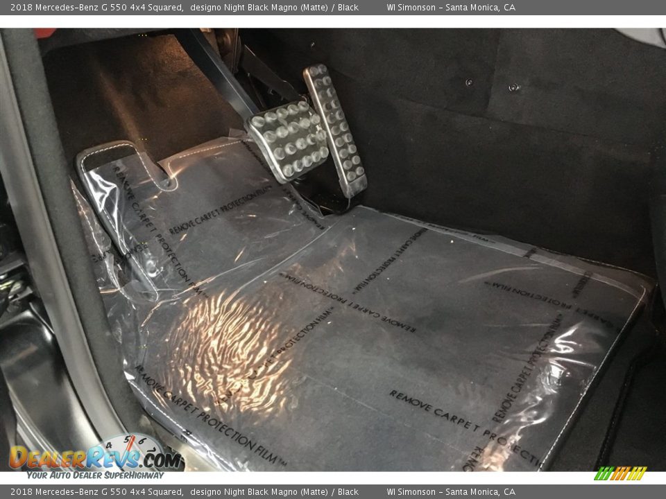 2018 Mercedes-Benz G 550 4x4 Squared designo Night Black Magno (Matte) / Black Photo #22