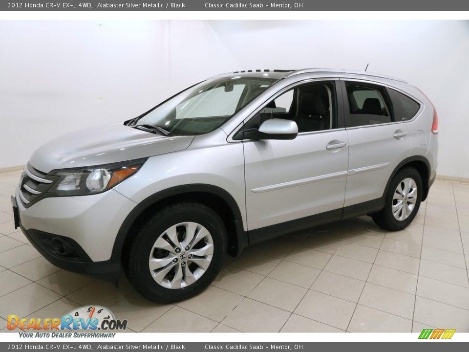 2012 Honda CR-V EX-L 4WD Alabaster Silver Metallic / Black Photo #3