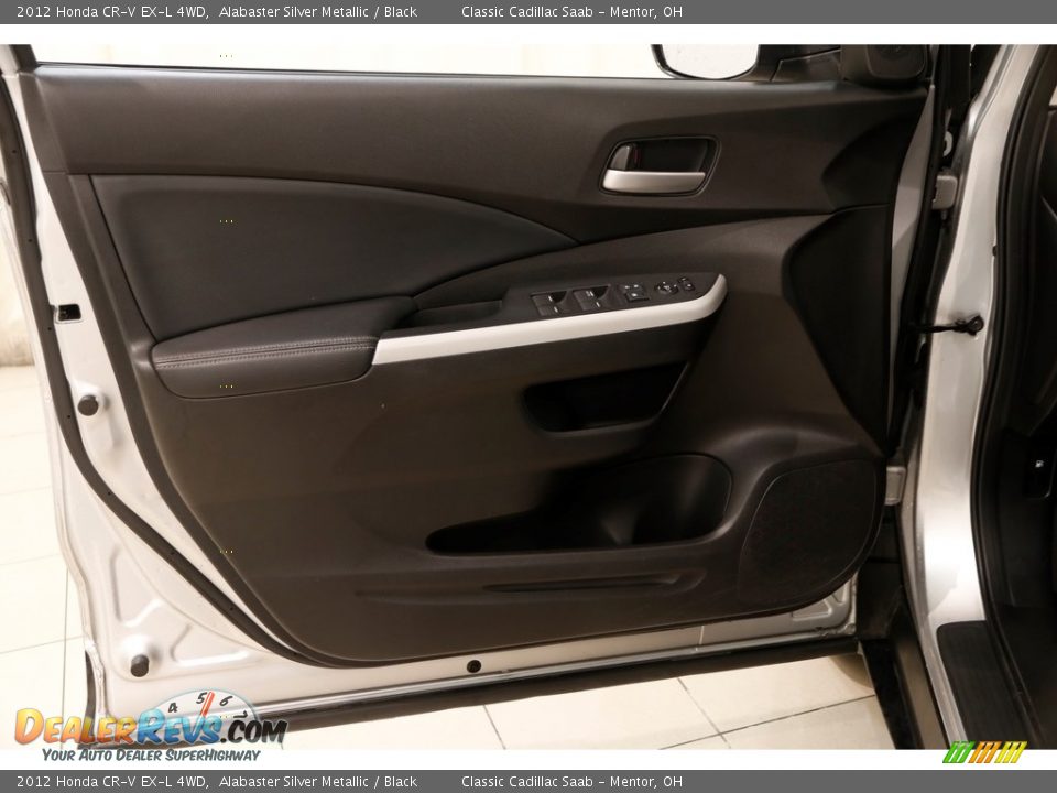2012 Honda CR-V EX-L 4WD Alabaster Silver Metallic / Black Photo #4