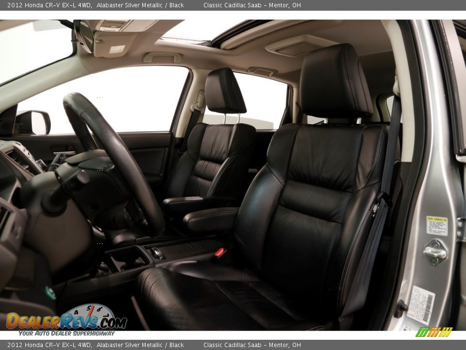 2012 Honda CR-V EX-L 4WD Alabaster Silver Metallic / Black Photo #6