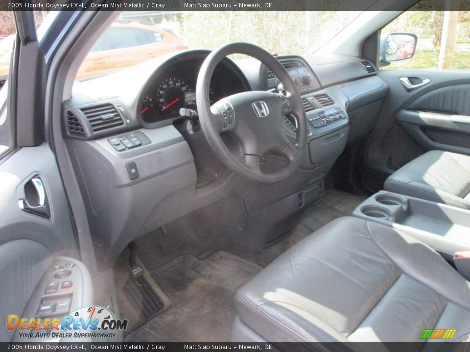 2005 Honda Odyssey EX-L Ocean Mist Metallic / Gray Photo #12
