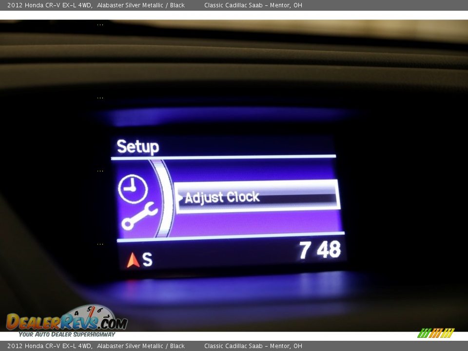 2012 Honda CR-V EX-L 4WD Alabaster Silver Metallic / Black Photo #12