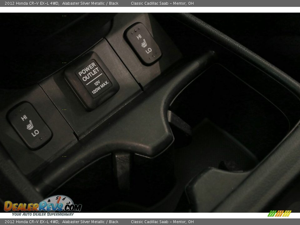 2012 Honda CR-V EX-L 4WD Alabaster Silver Metallic / Black Photo #16