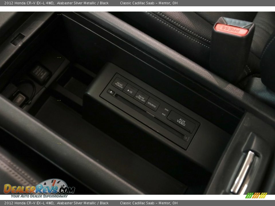 2012 Honda CR-V EX-L 4WD Alabaster Silver Metallic / Black Photo #17