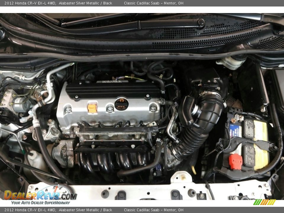 2012 Honda CR-V EX-L 4WD Alabaster Silver Metallic / Black Photo #27