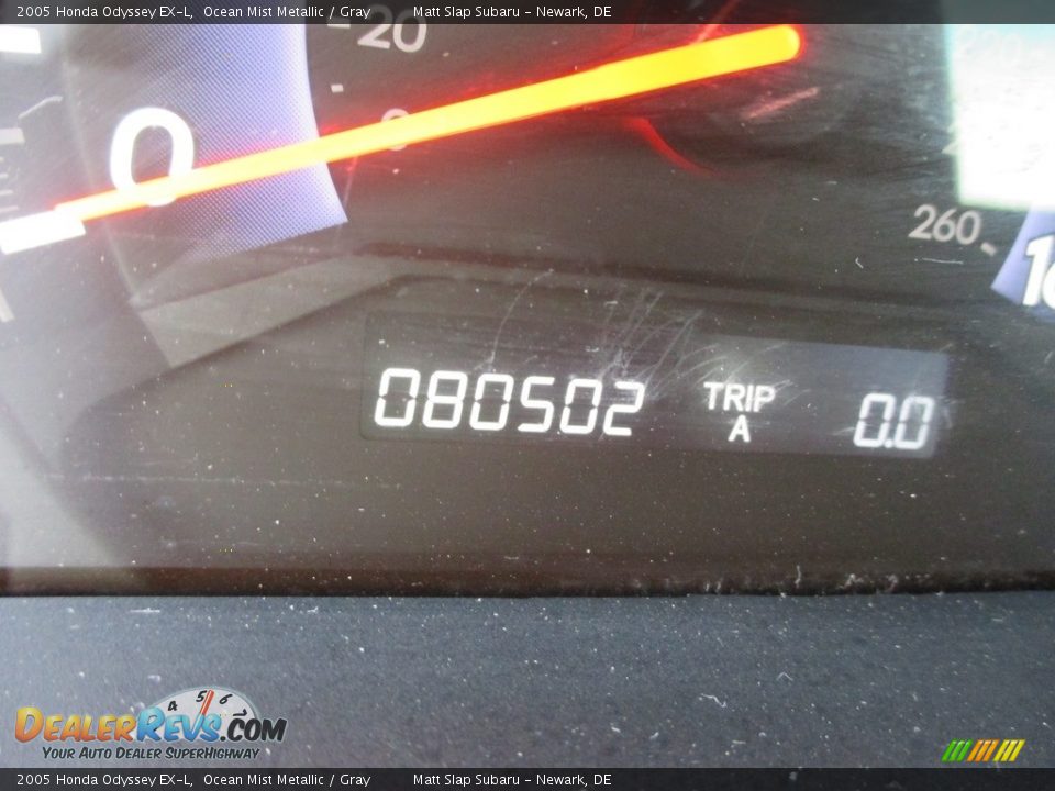 2005 Honda Odyssey EX-L Ocean Mist Metallic / Gray Photo #28