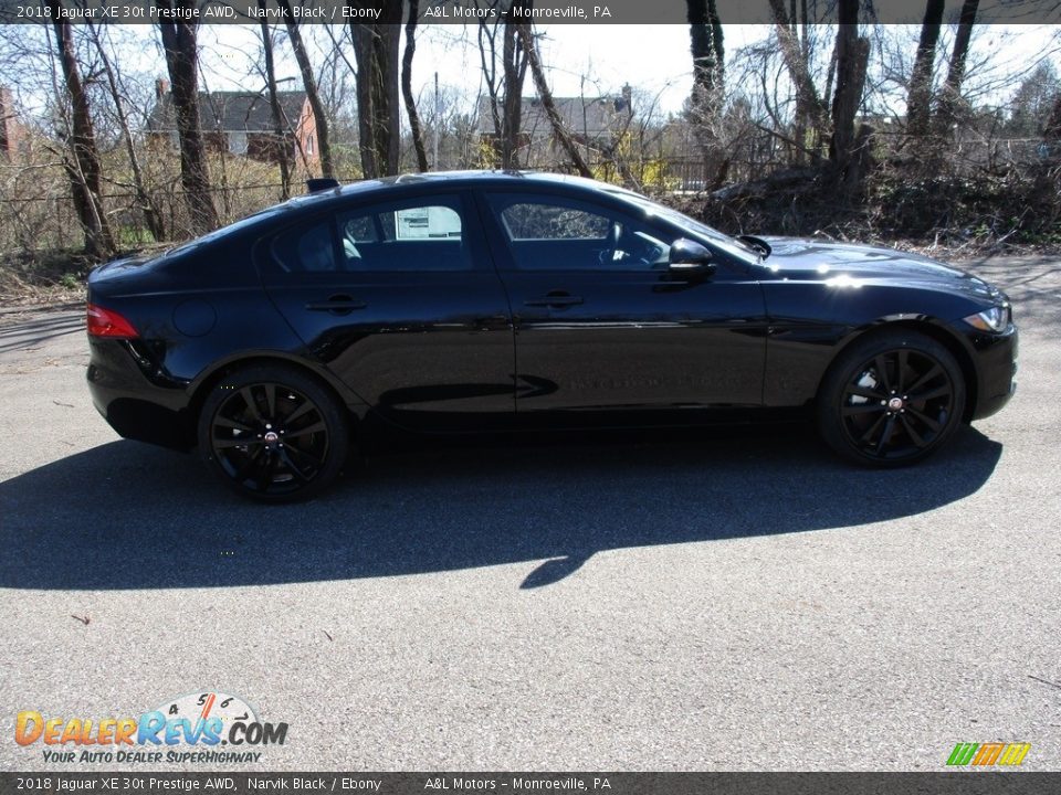 2018 Jaguar XE 30t Prestige AWD Narvik Black / Ebony Photo #2