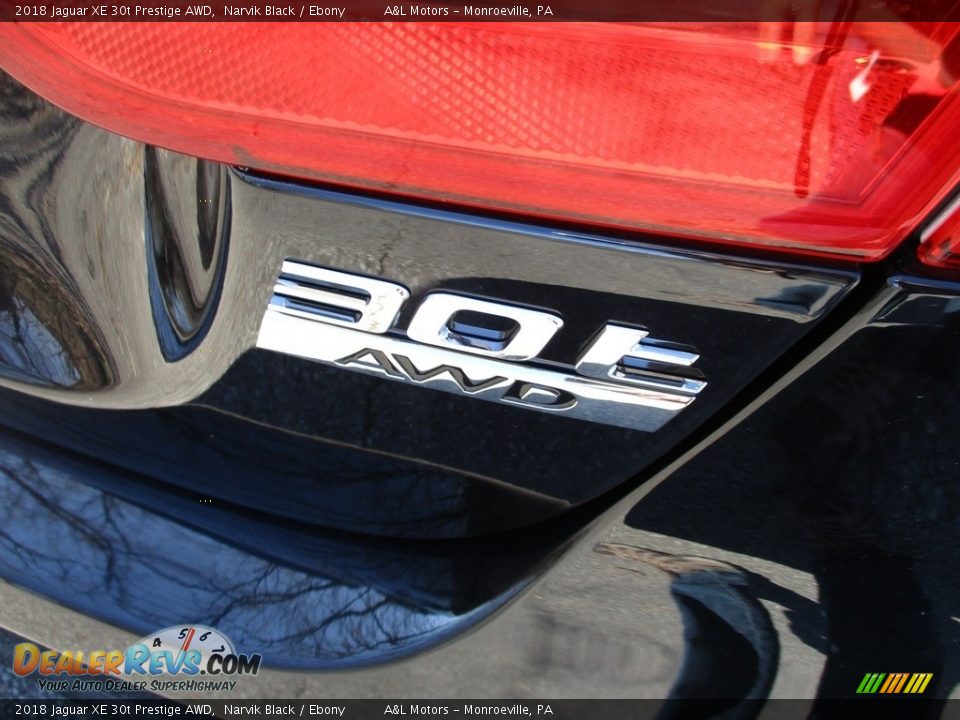 2018 Jaguar XE 30t Prestige AWD Narvik Black / Ebony Photo #4