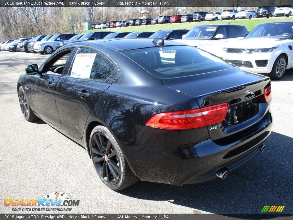 2018 Jaguar XE 30t Prestige AWD Narvik Black / Ebony Photo #6