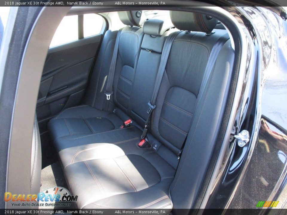 2018 Jaguar XE 30t Prestige AWD Narvik Black / Ebony Photo #14