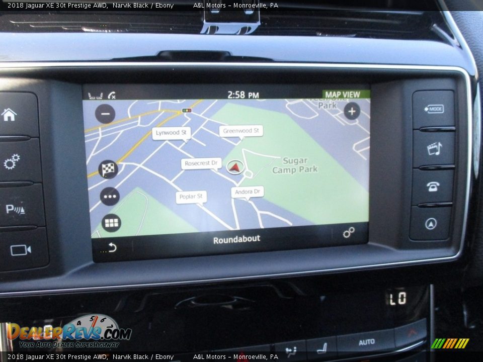 2018 Jaguar XE 30t Prestige AWD Narvik Black / Ebony Photo #16