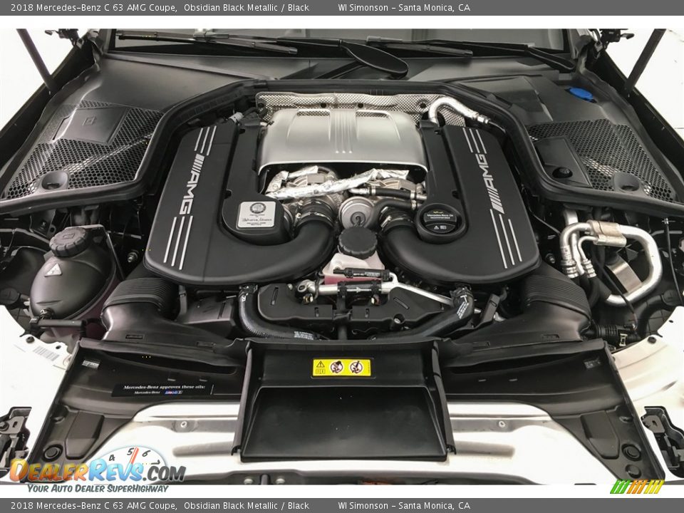 2018 Mercedes-Benz C 63 AMG Coupe 4.0 Liter AMG biturbo DOHC 32-Valve VVT V8 Engine Photo #9