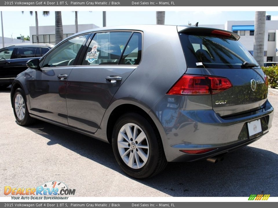 2015 Volkswagen Golf 4 Door 1.8T S Platinum Gray Metallic / Black Photo #7