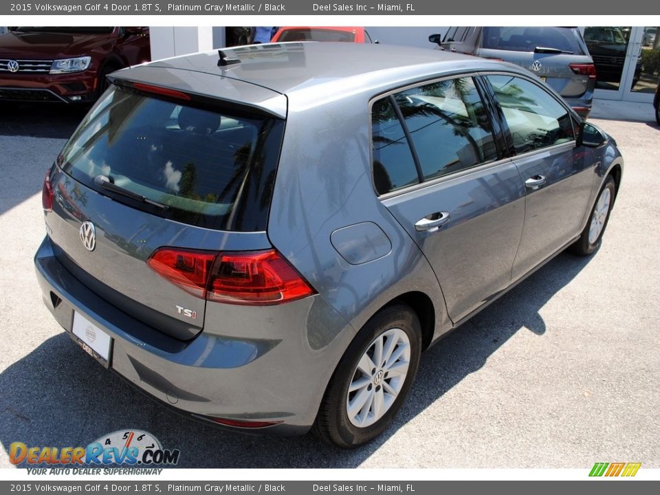 2015 Volkswagen Golf 4 Door 1.8T S Platinum Gray Metallic / Black Photo #9