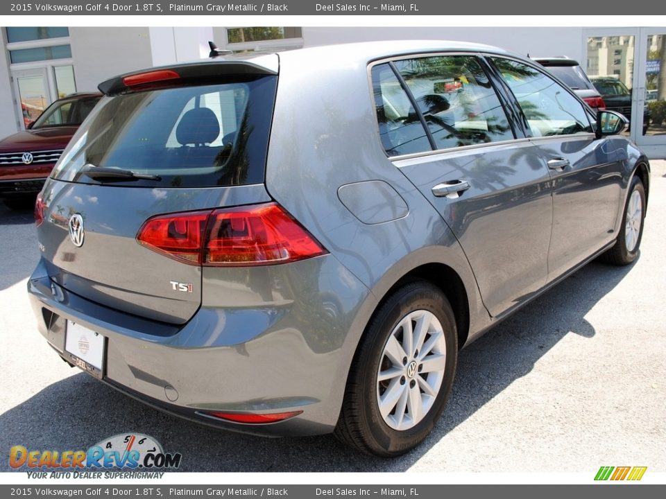 2015 Volkswagen Golf 4 Door 1.8T S Platinum Gray Metallic / Black Photo #10