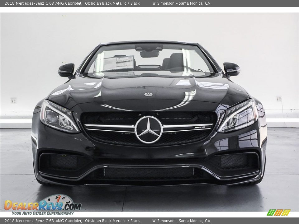 2018 Mercedes-Benz C 63 AMG Cabriolet Obsidian Black Metallic / Black Photo #2