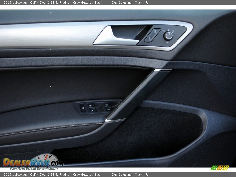 2015 Volkswagen Golf 4 Door 1.8T S Platinum Gray Metallic / Black Photo #17