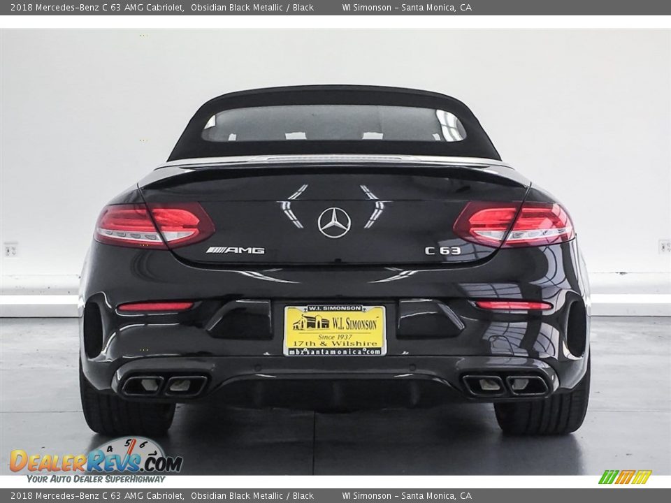 2018 Mercedes-Benz C 63 AMG Cabriolet Obsidian Black Metallic / Black Photo #3