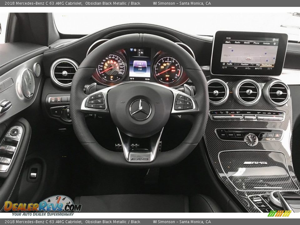2018 Mercedes-Benz C 63 AMG Cabriolet Obsidian Black Metallic / Black Photo #4