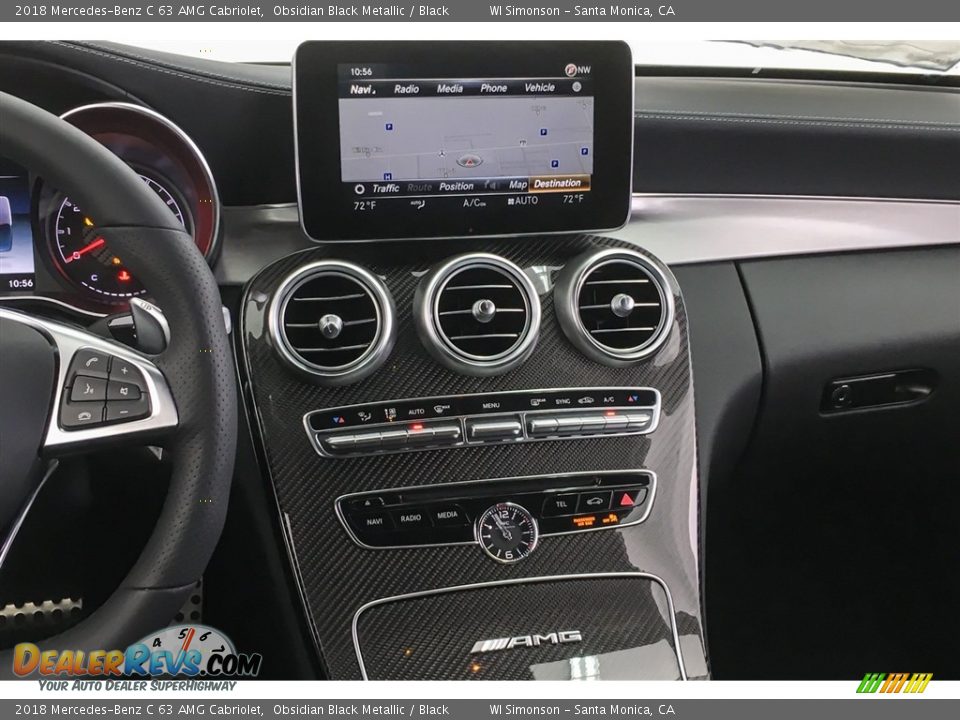 2018 Mercedes-Benz C 63 AMG Cabriolet Obsidian Black Metallic / Black Photo #5